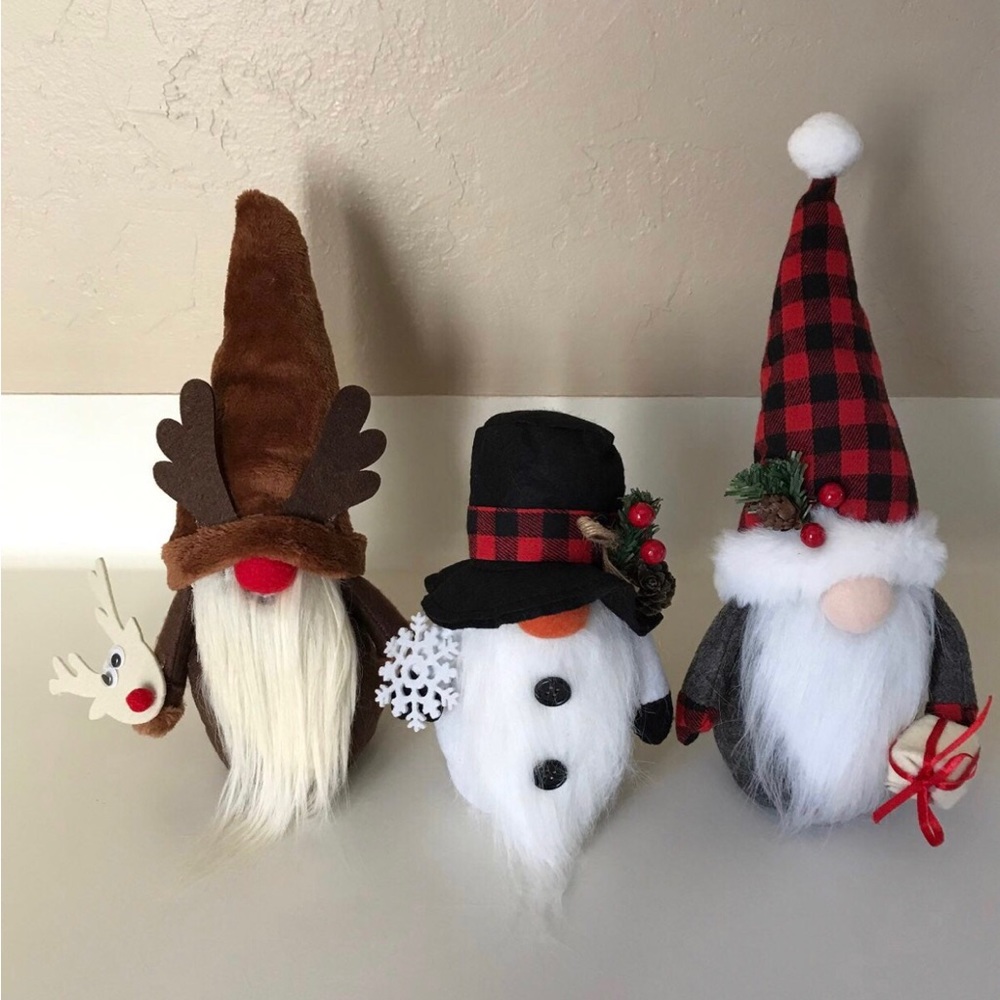 Set of 3 Holiday Gnomes